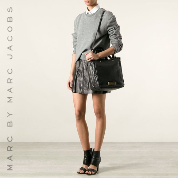 MARC BY MARC JACOBS Washed Up Leather Tote Crossbody Bag - Picture 2 of 16